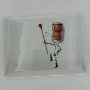 CB2 Oliver appetizer / canape plate